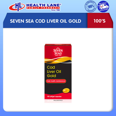 SEVEN SEA COD LIVER MINYAK GOLD 100'S